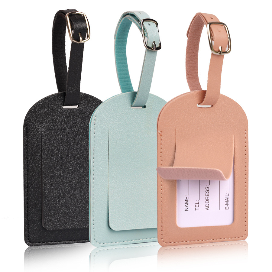 Travel Accessories List - Women Men Luggage Tags PU Leather