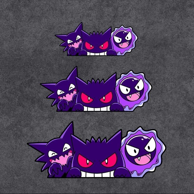 Travel Accessories Cute - Cute Pokemon Gengar Anime Car Stickers