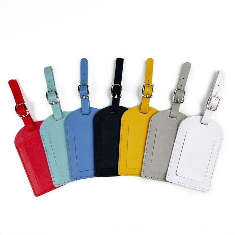 Women Men Luggage Tags PU Leat - Travel Accessories List recension och pris