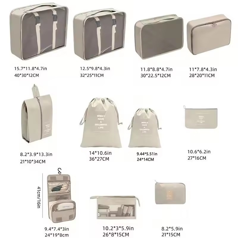 Travel Storage Bags Set 7/8/9/ - Travel Packing Cube recension och pris