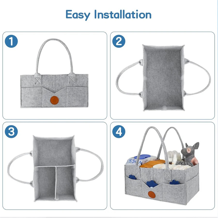 Children's Felt Diaper Storage - Travel Accessories Baby recension och pris