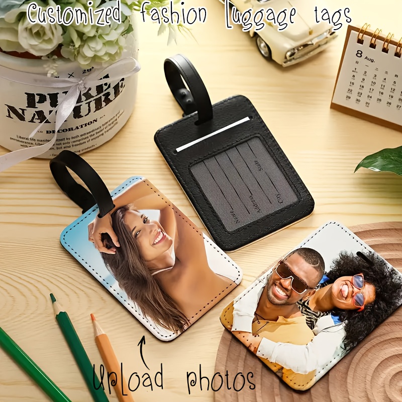 Custom Photo Leather Luggage T - Travel Accessories Meaning recension och pris