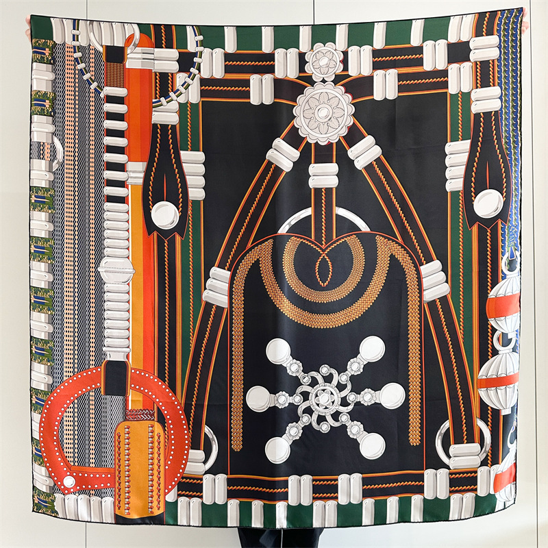 Saddle Print Silk Scarf Luxury - Travel Accessories Designer recension och pris