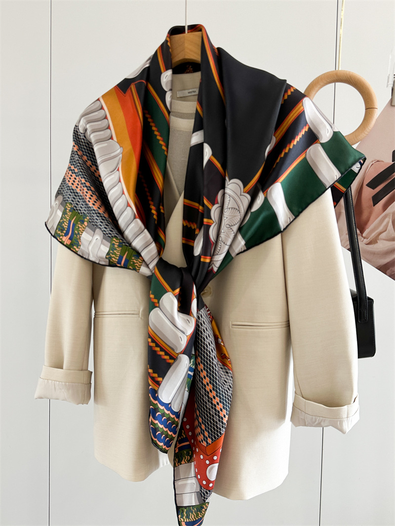 Saddle Print Silk Scarf Luxury - Travel Accessories Designer recension och pris