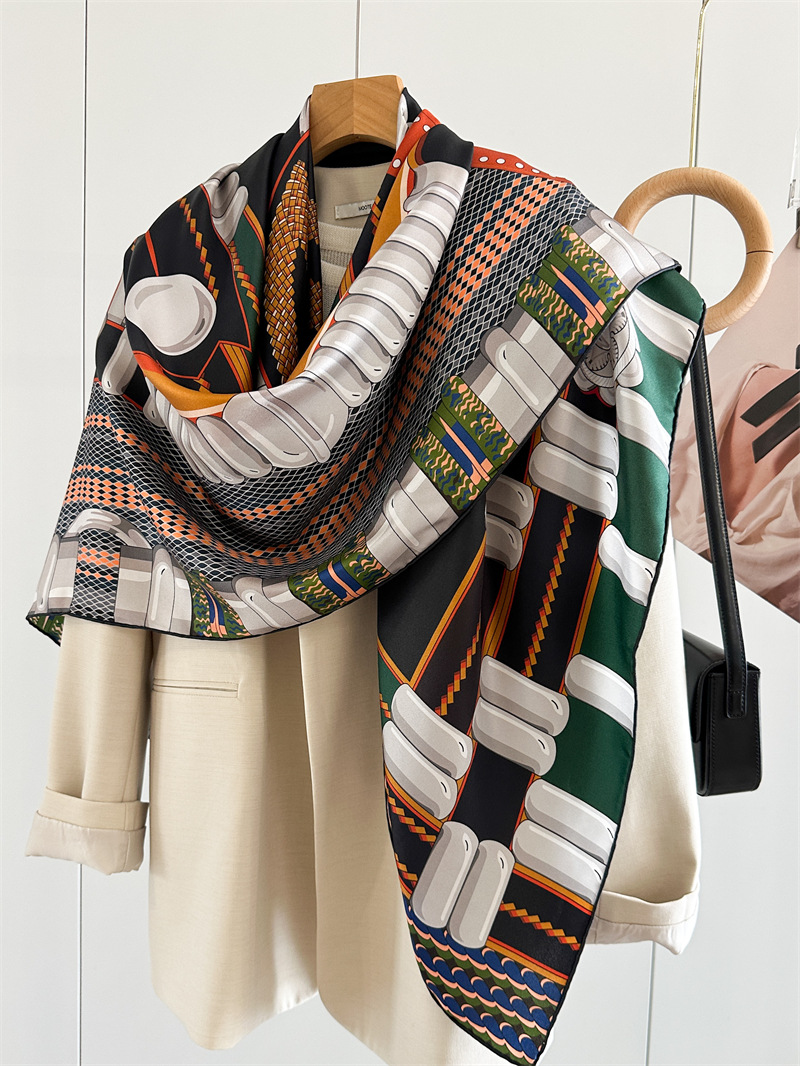 Saddle Print Silk Scarf Luxury - Travel Accessories Designer recension och pris