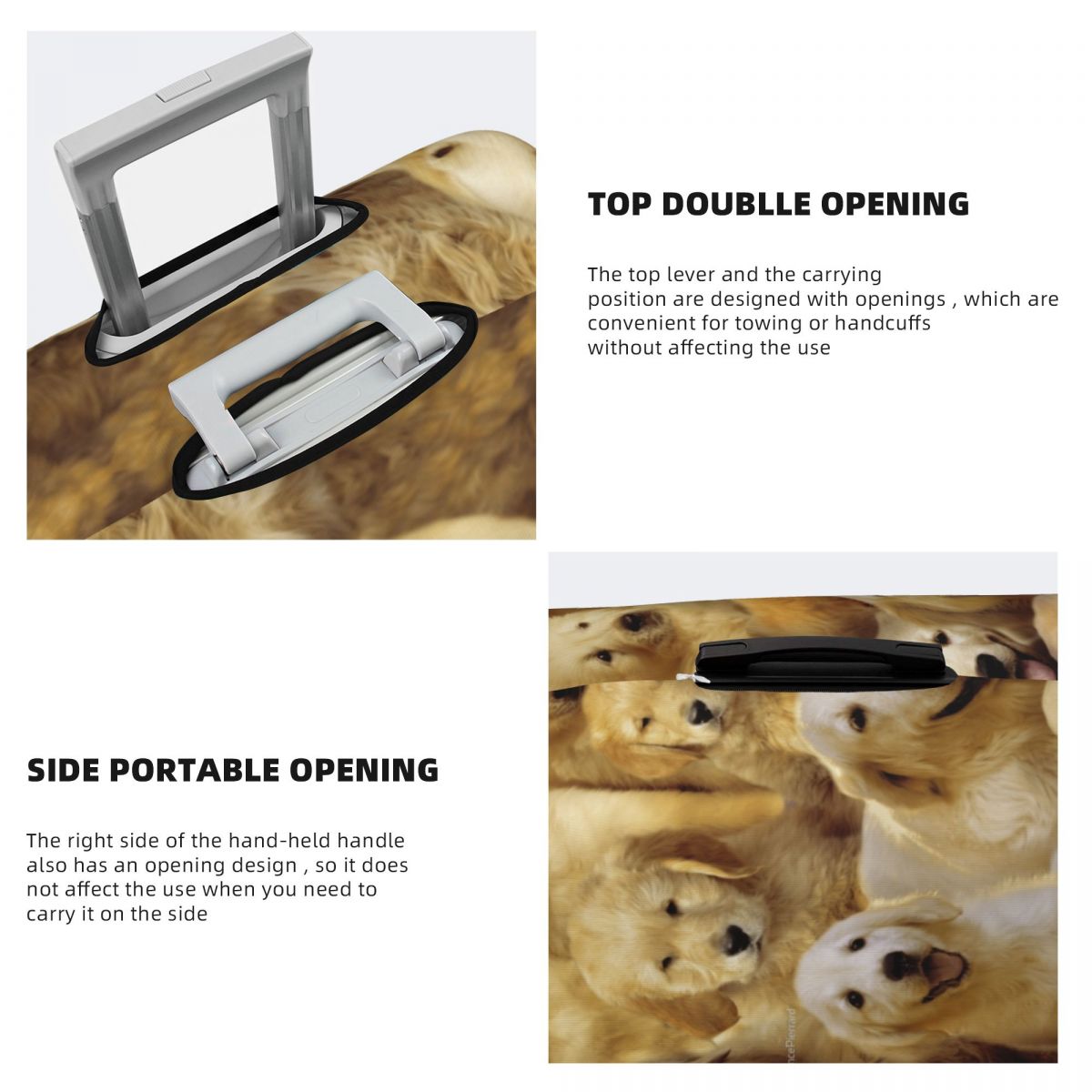 Golden Dog Suitcase Cover Anim - Travel Accessories To 3D Print recension och pris
