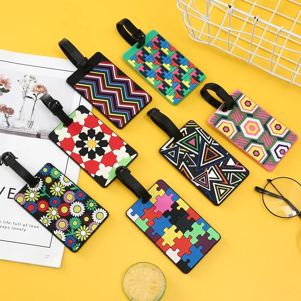 1PCS Geometric Luggage Tags Su - Travel Accessories List recension och pris