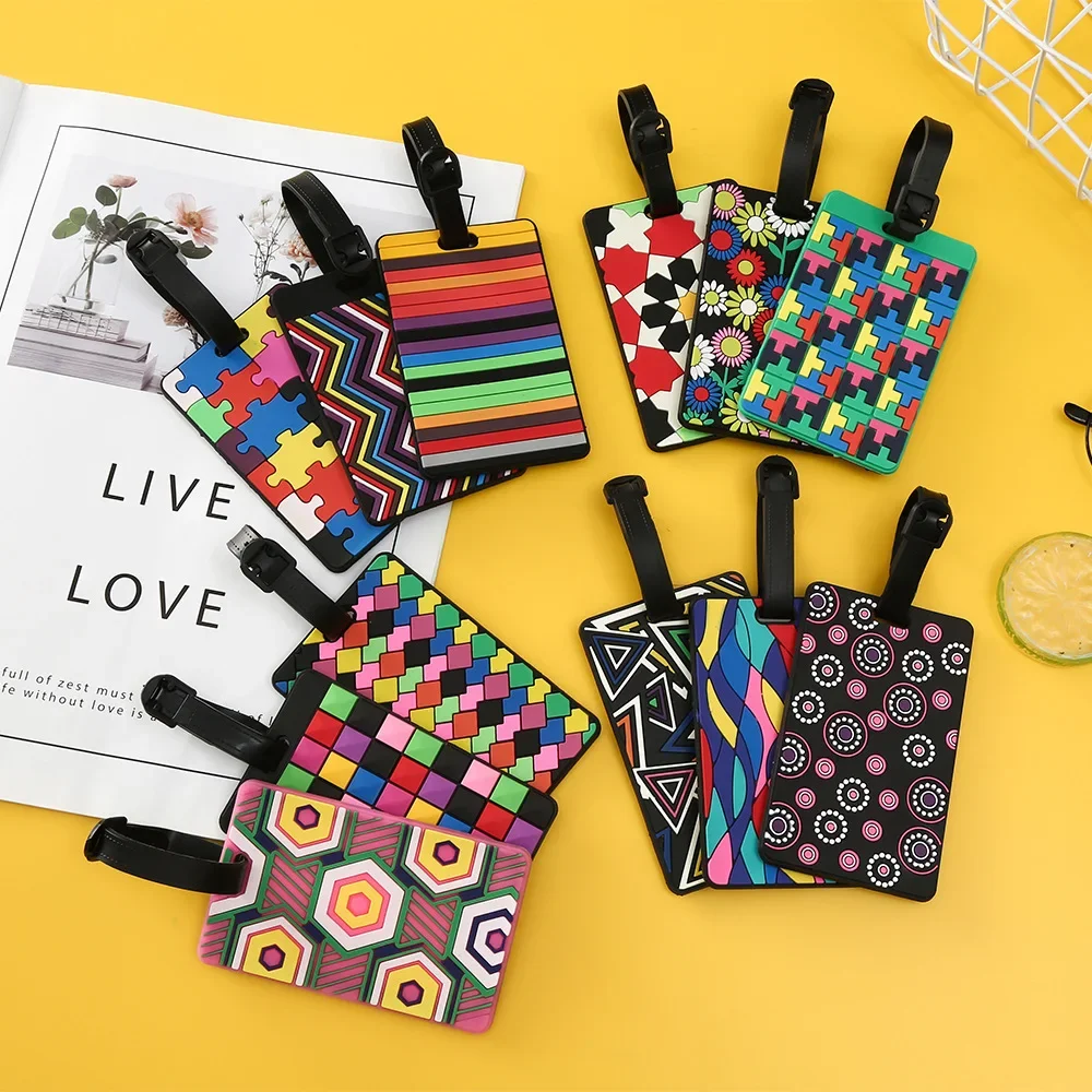 1PCS Geometric Luggage Tags Su - Travel Accessories List recension och pris