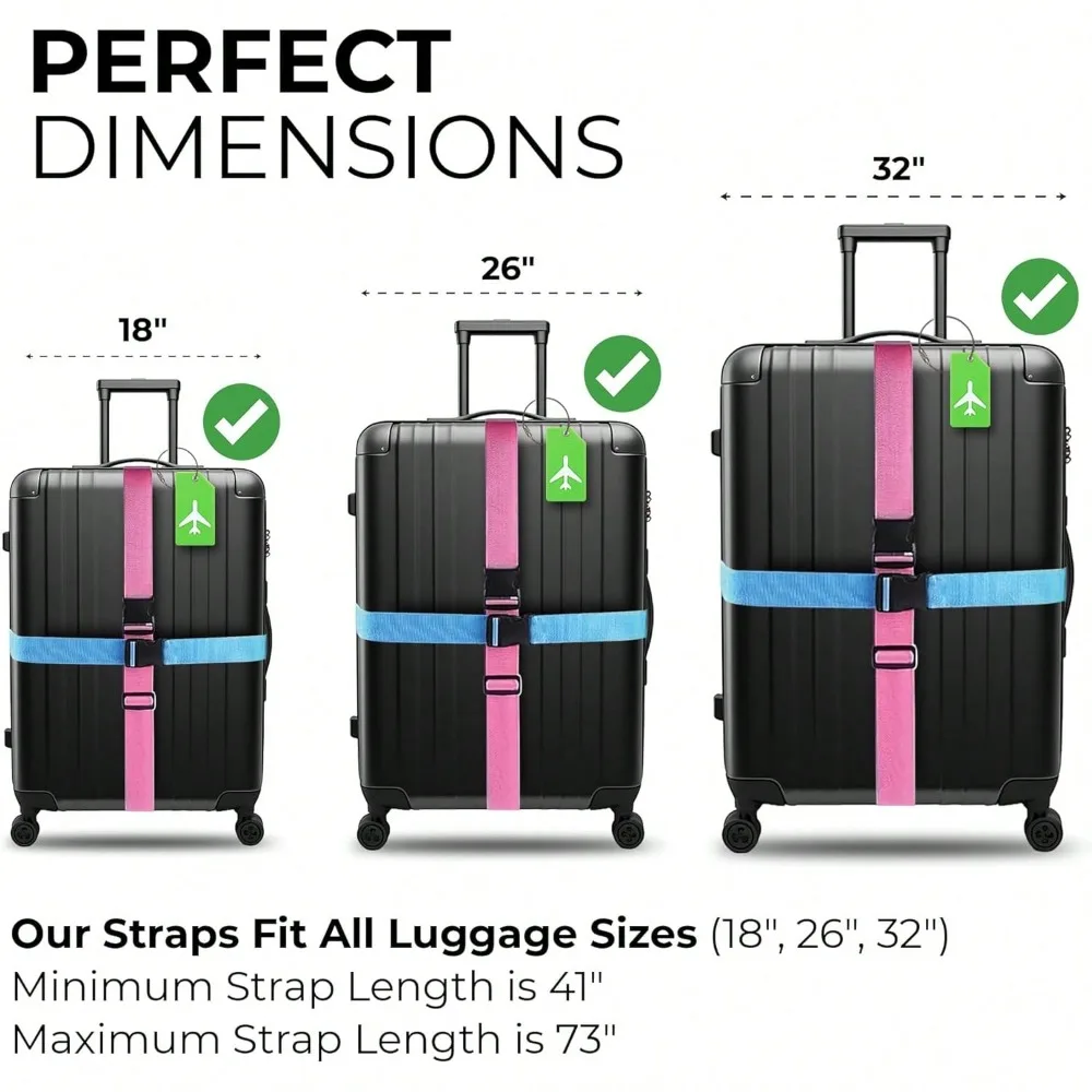Luggage Strap Set with Luggage - Travel Accessories List recension och pris