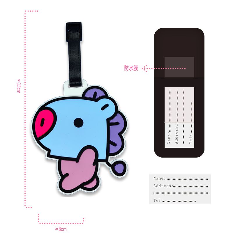 BT21 cartoon cute keychain Kaw - Travel Accessories List recension och pris
