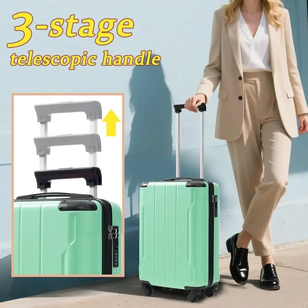 20 Inch Hardshell ABS Carry-On - Travel Packing Cube recension och pris