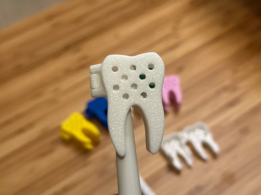 3D Printed Cute Tooth Shaped P - Travel Accessories To 3D Print recension och pris