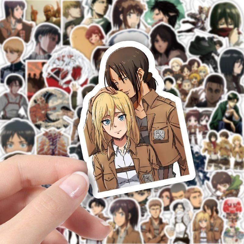 60Pcs Attack on Titan Anime St - Travel Accessories Cute recension och pris