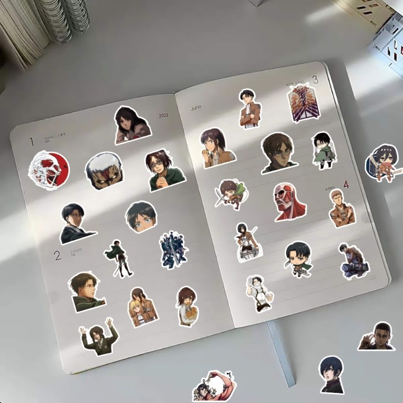 60Pcs Attack on Titan Anime St - Travel Accessories Cute recension och pris