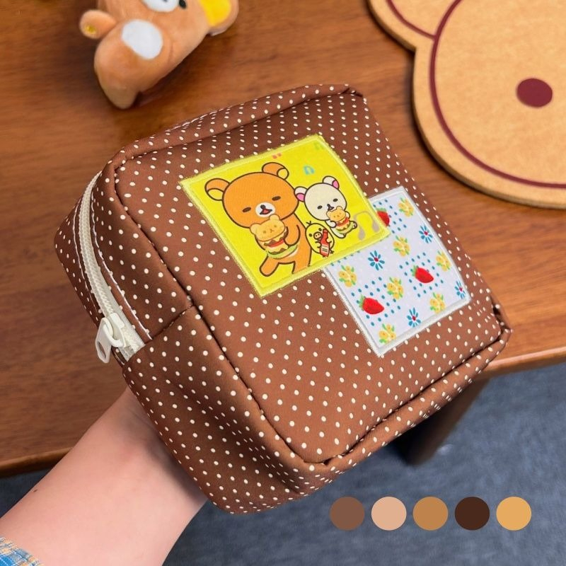 Kawaii Rilakkuma Brown Polka D - Travel Accessories Cute recension och pris