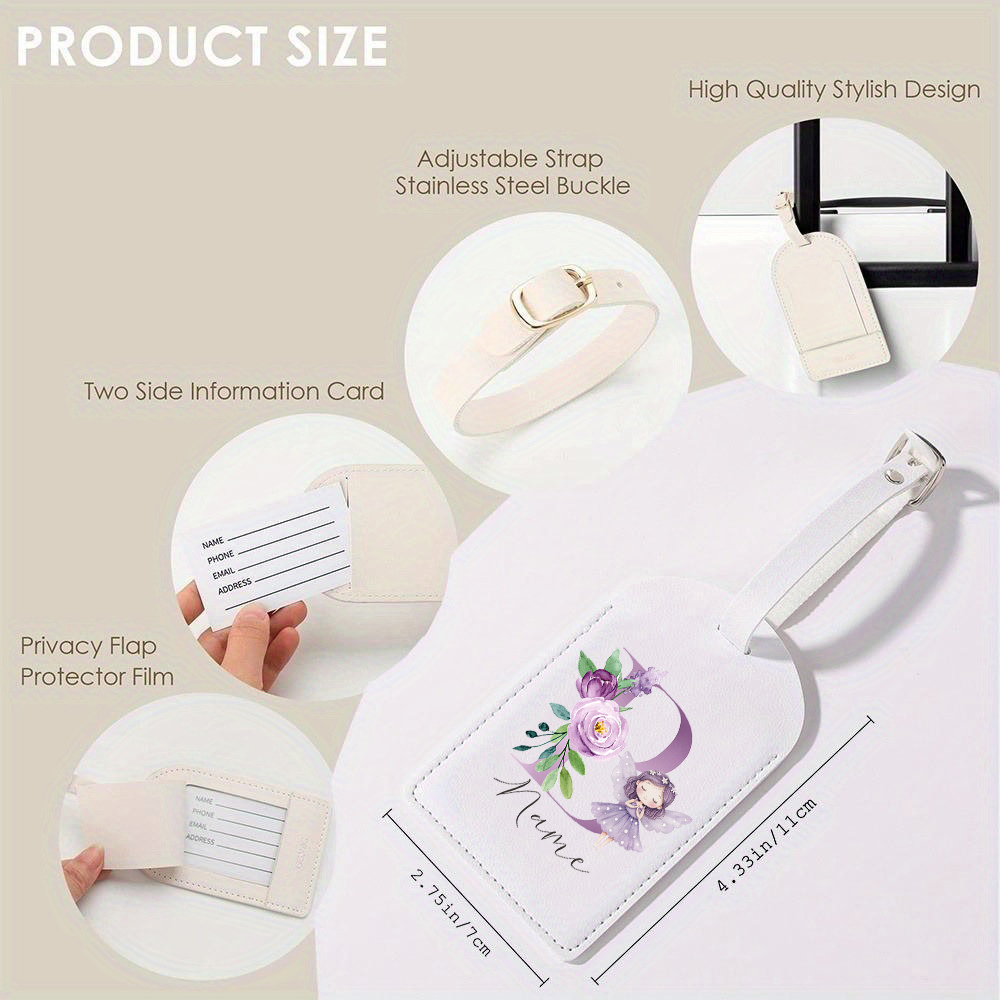 Personalized PU Luggage Tag, F - Travel Accessories Designer recension och pris