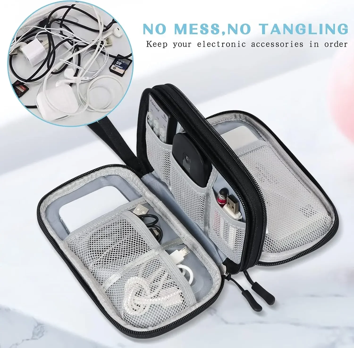 Travel Cable Bag Portable Digi - Travel Accessories Deals recension och pris