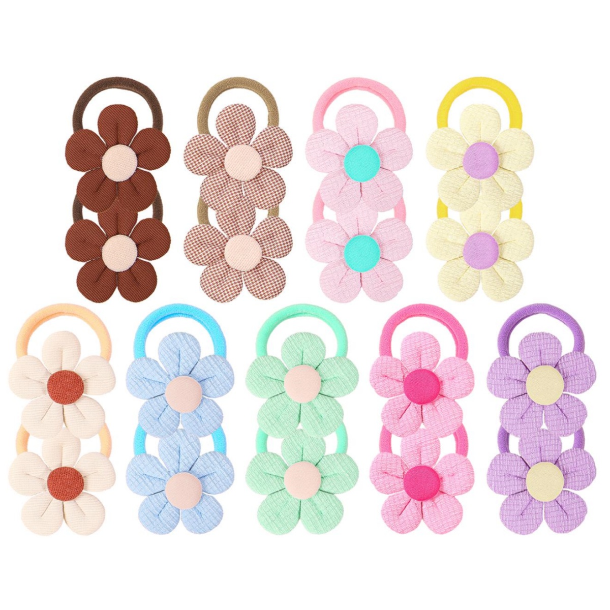 18pcs Sunflower Hair Ties Kids - Travel Accessories For 6 Year Old recension och pris