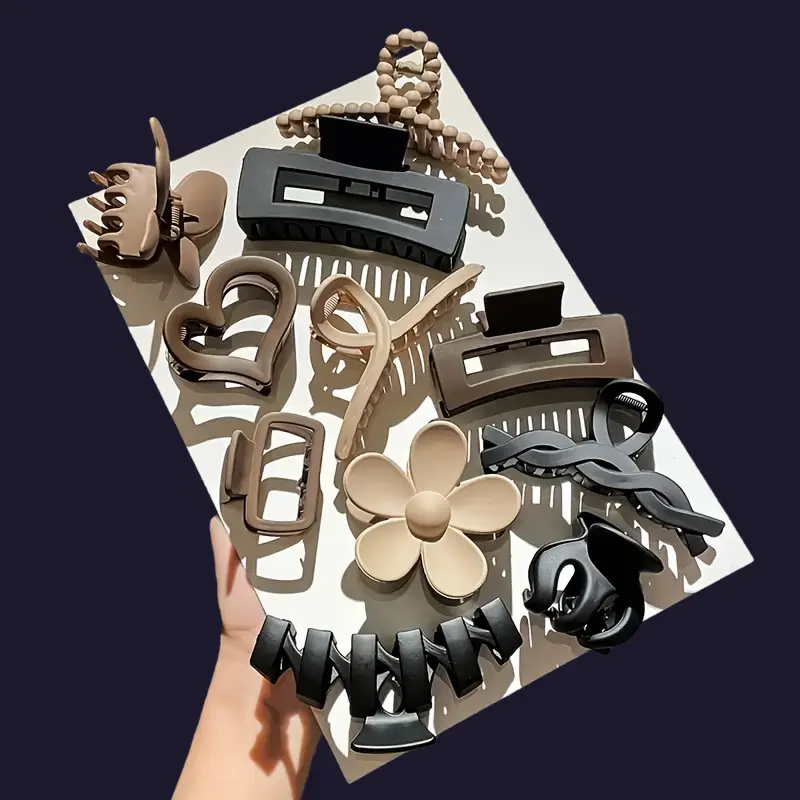 11Pcs Assorted Hair Claw Clips - Travel Accessories Designer recension och pris