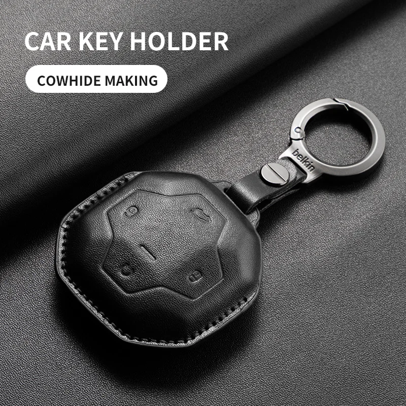 Leather Car Key Case Cover She - Travel Accessories 2022 recension och pris