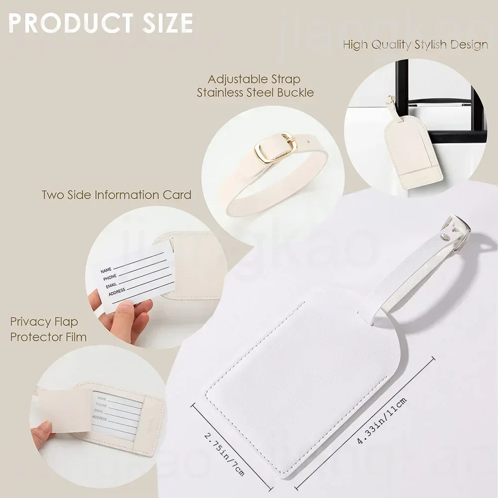 Personalized PU Luggage Tag He - Travel Accessories List recension och pris
