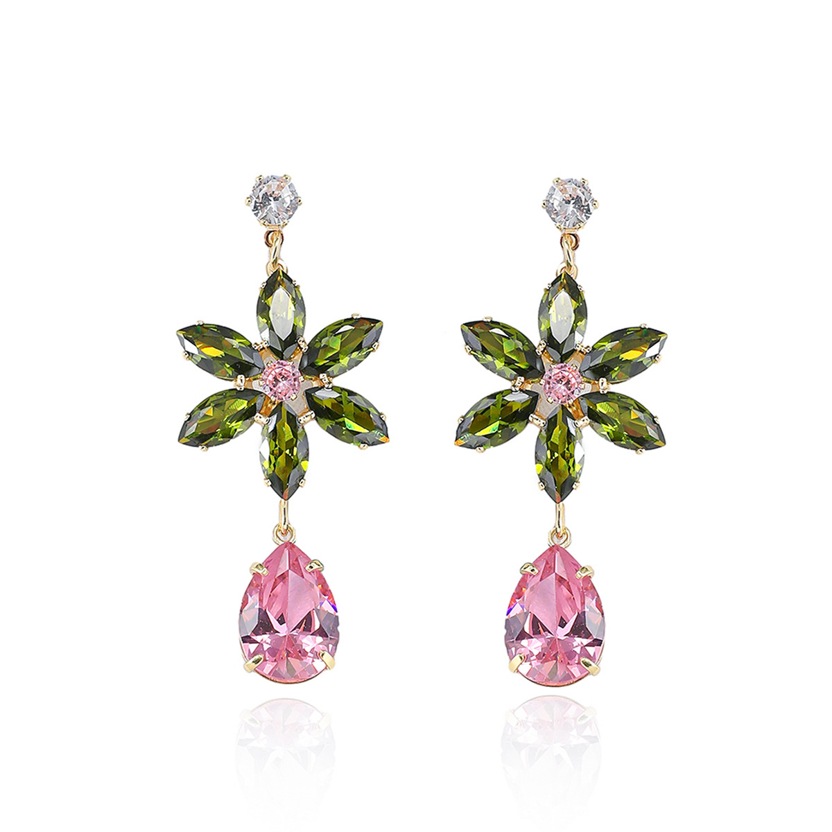 Luxury Colorful Zircon Flower  - Accessories Travel Jewelry Box recension och pris