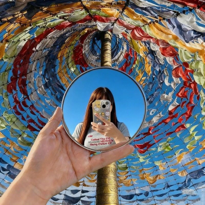 Portable Round Convex Mirror H - Travel Accessories Deals recension och pris