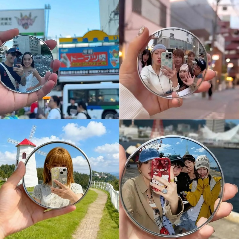 Portable Round Convex Mirror H - Travel Accessories Deals recension och pris